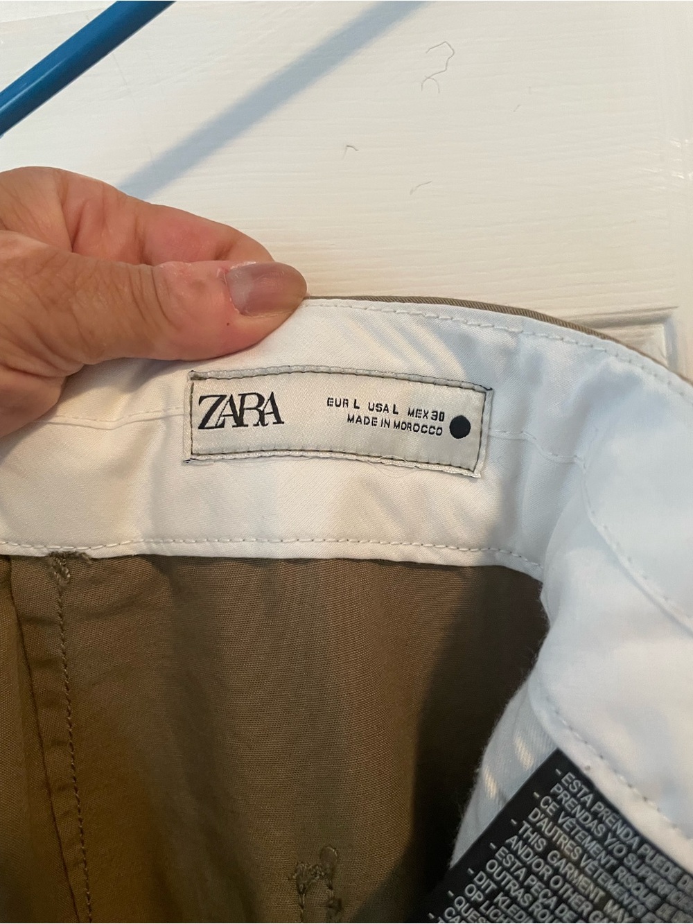 Zara Wide-Leg Pants in Olive - Picture 4 of 6